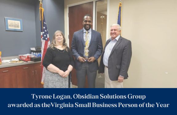 SBA small business person of the year Tyrone Logan of Obsidian Solutions Group